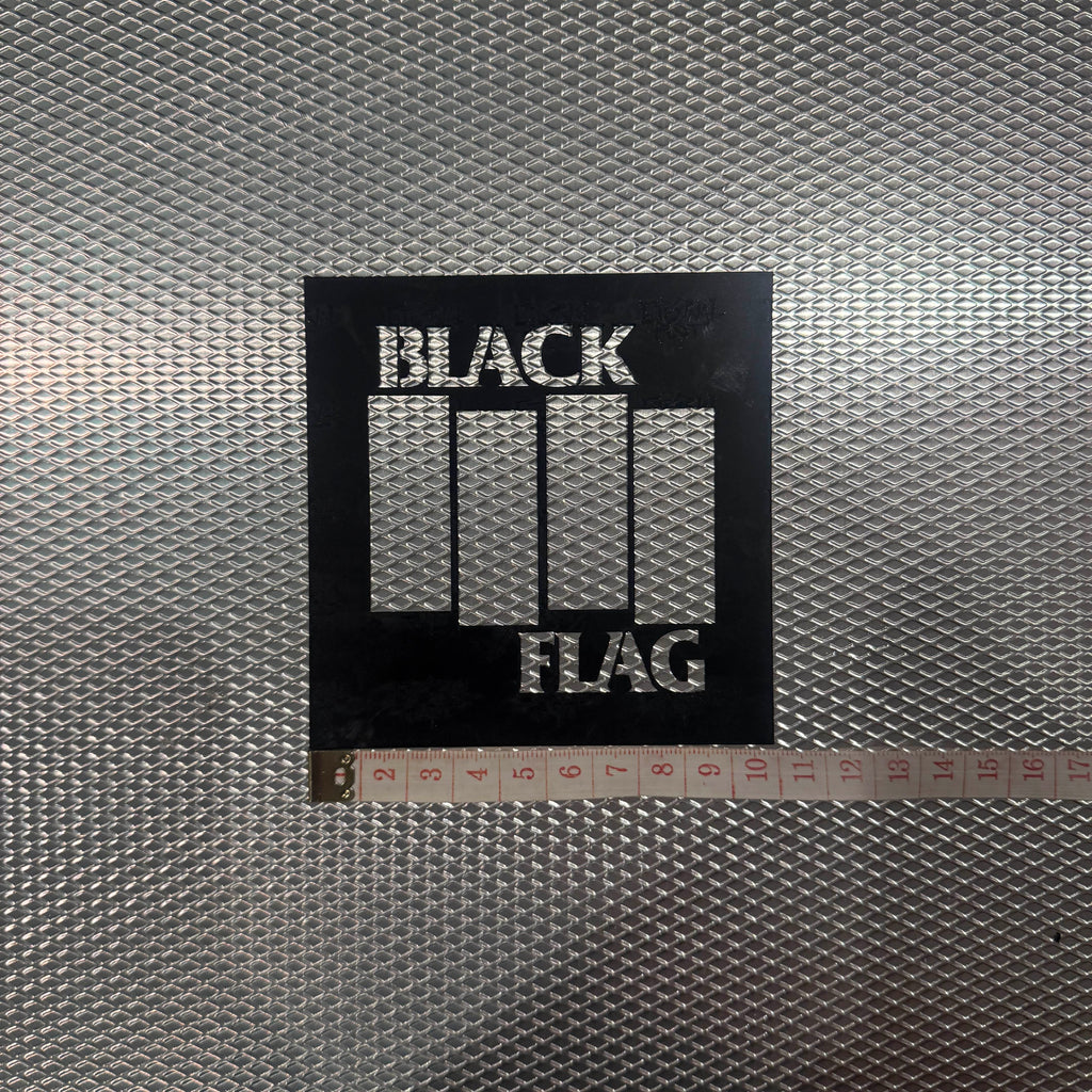 BLACK FLAG LOGO STENCIL