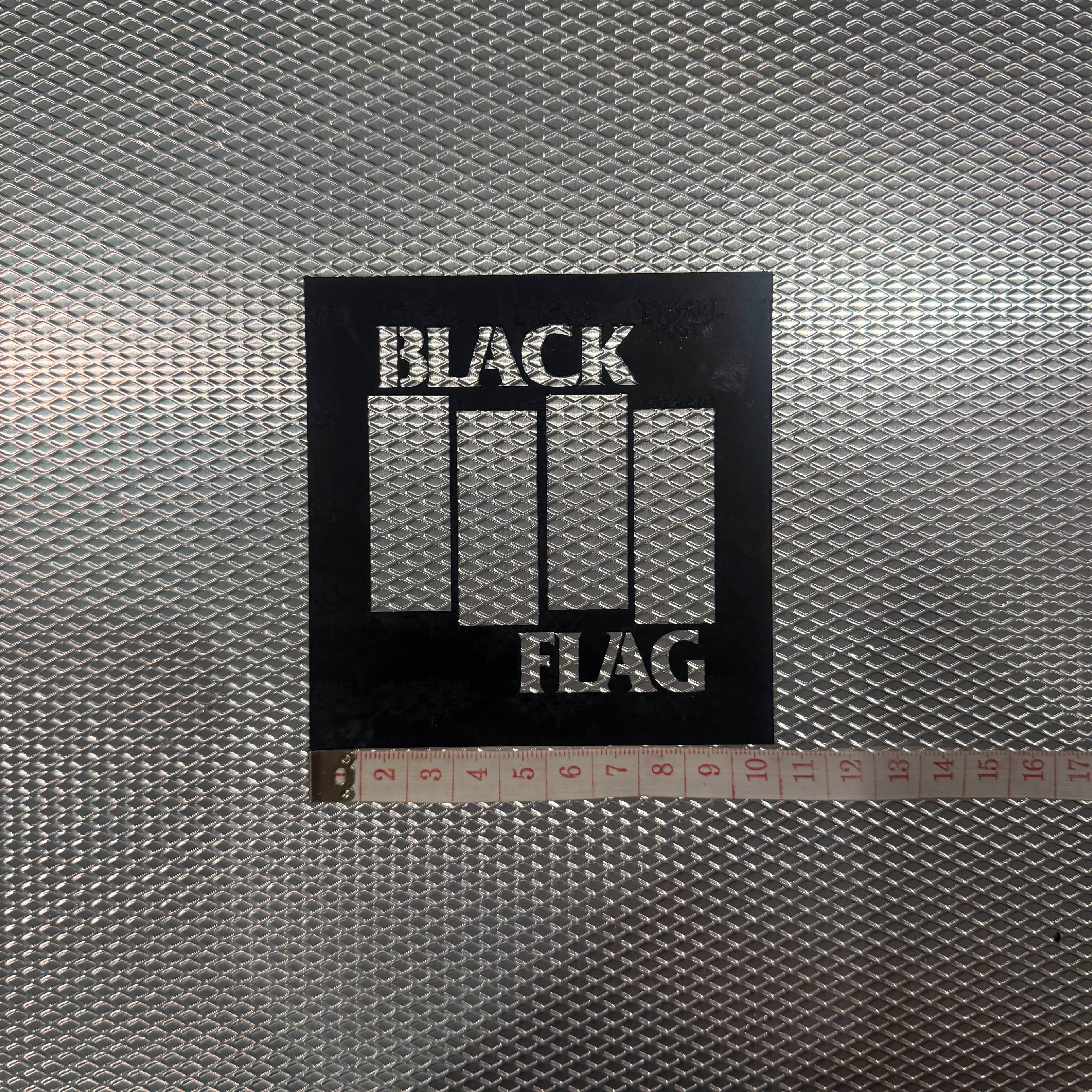 BLACK FLAG LOGO STENCIL
