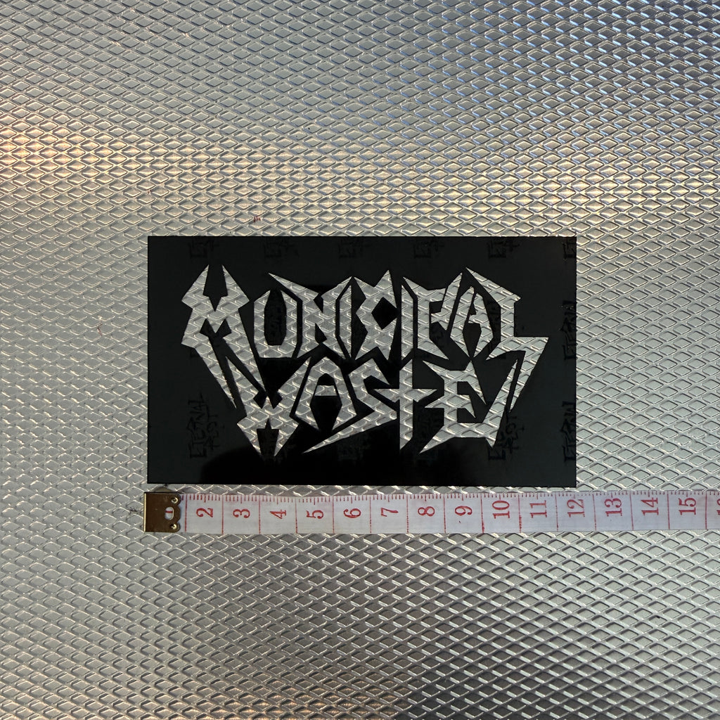 MUNICIPAL WASTE LOGO STENCIL