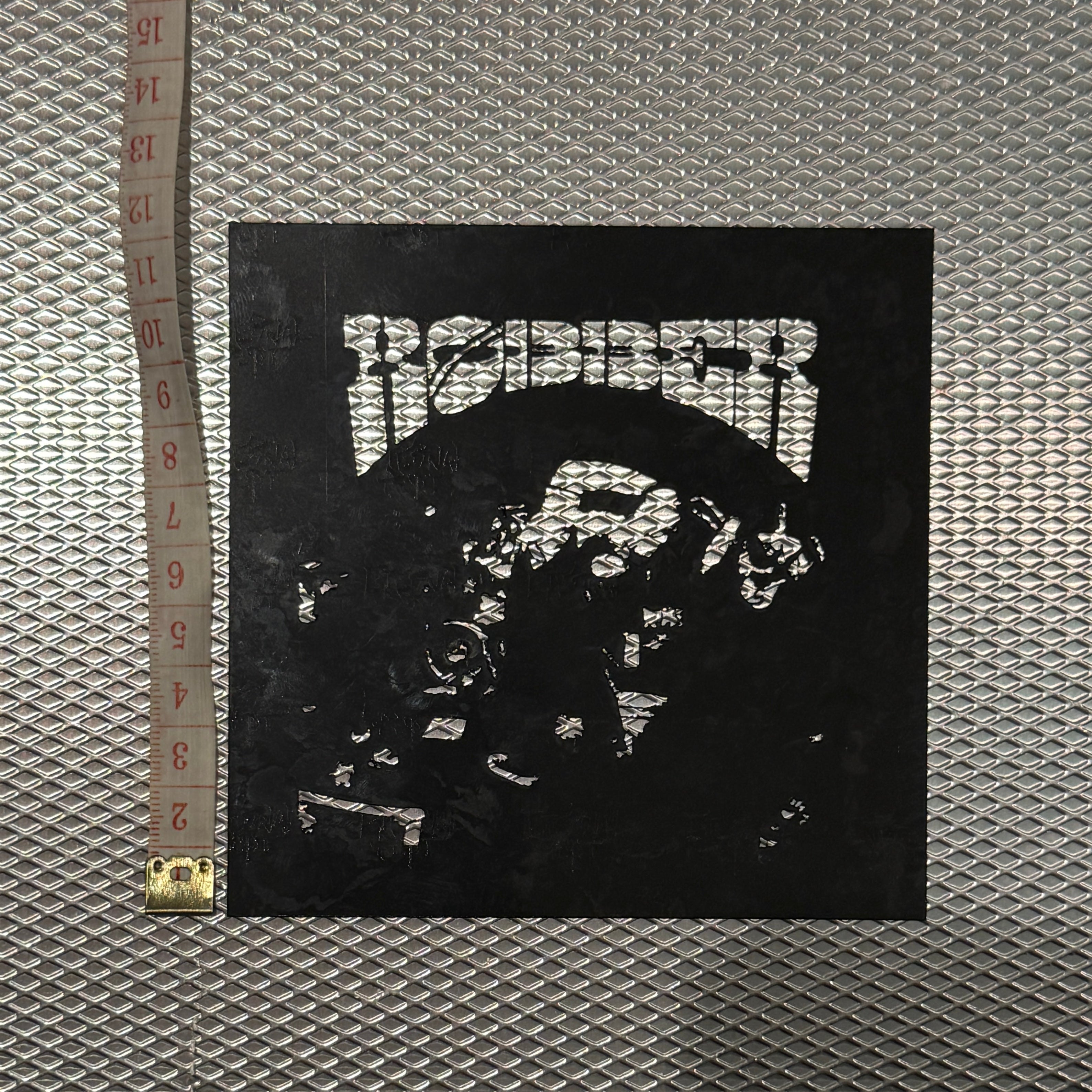 RØBBER MAN IN THE MASK COVER STENCIL
