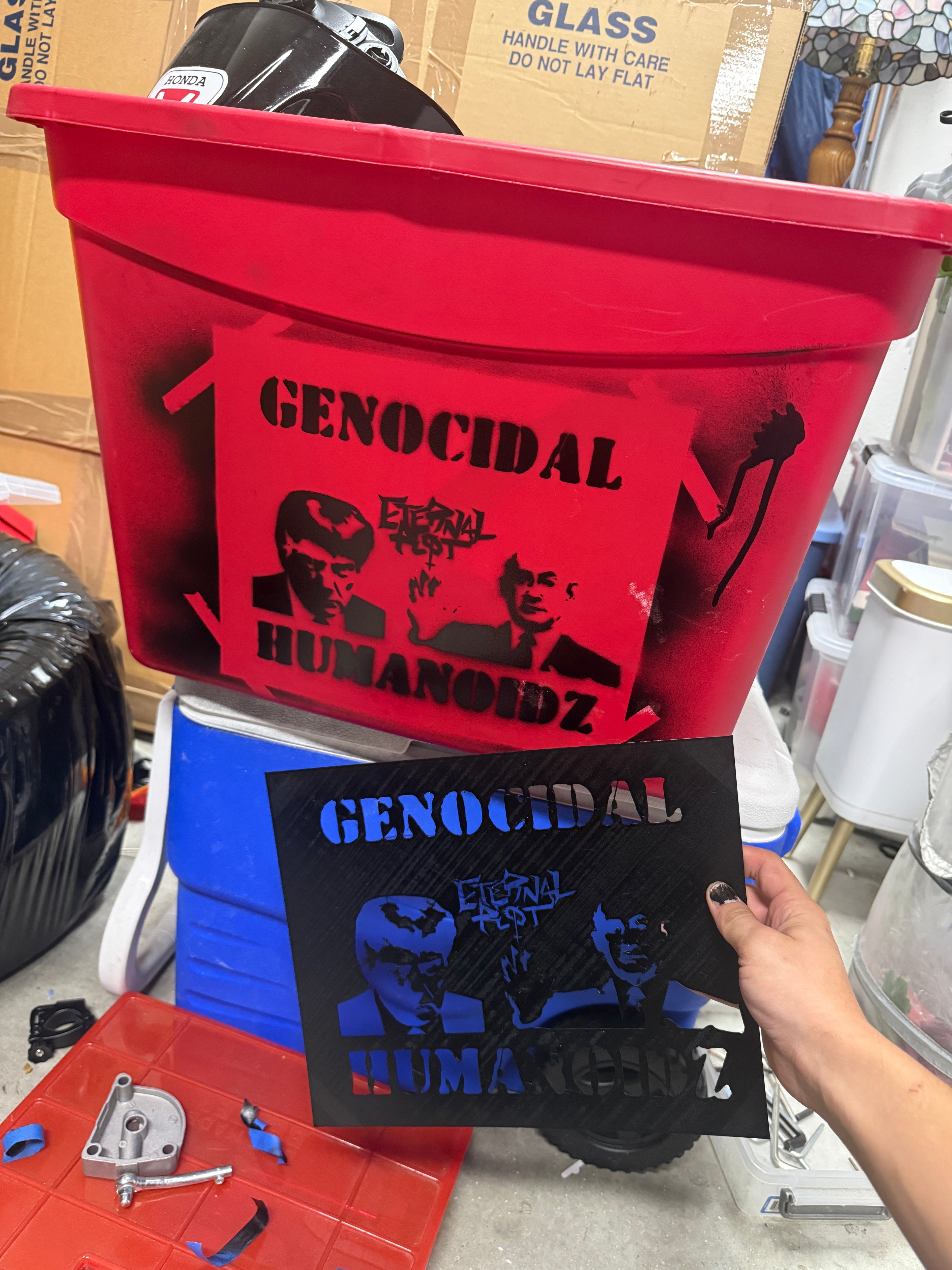 GENOCIDAL HUMANOIDZ STENCIL
