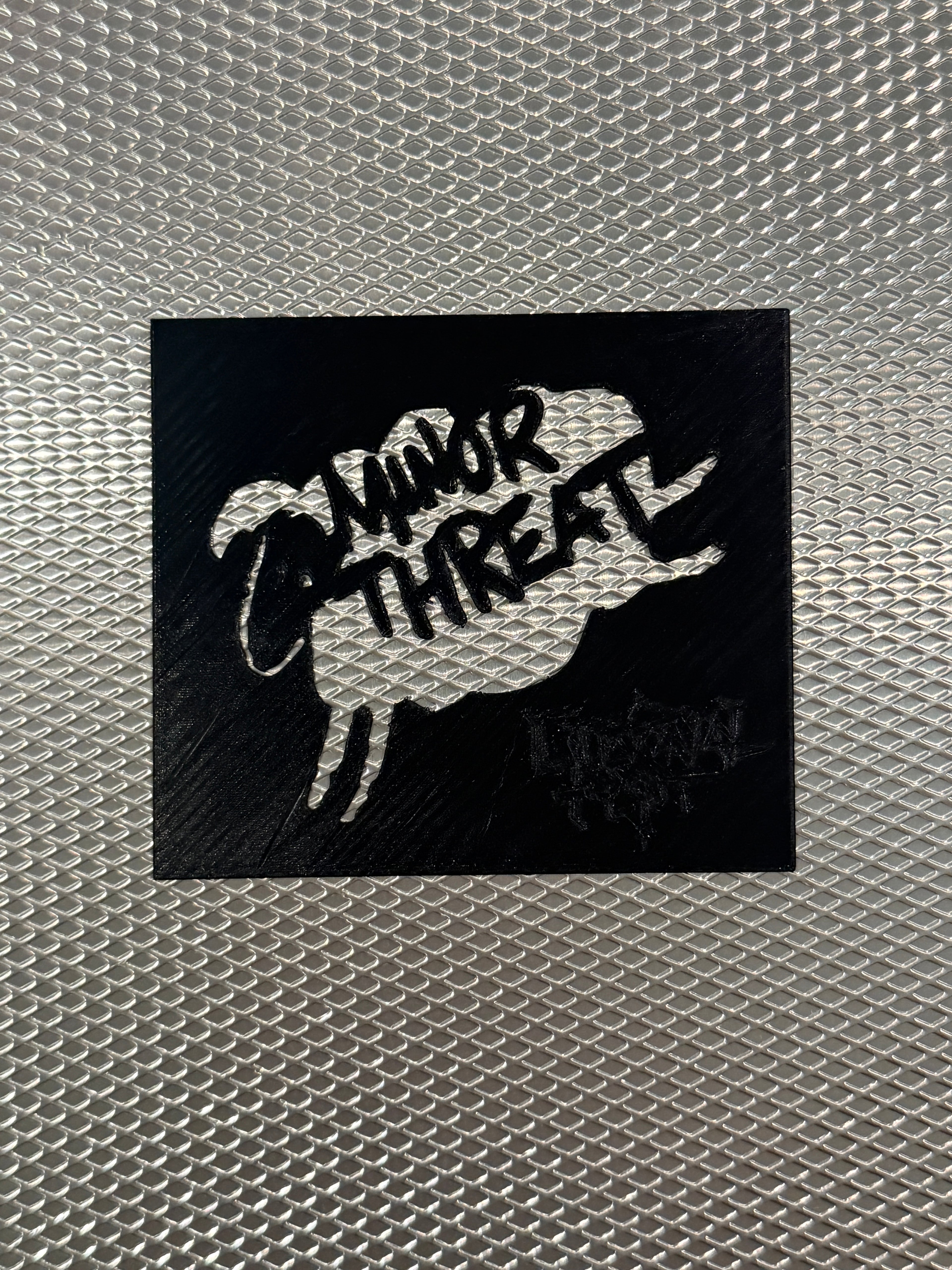 MINOR THREAT SHEEP LOGO STENCIL