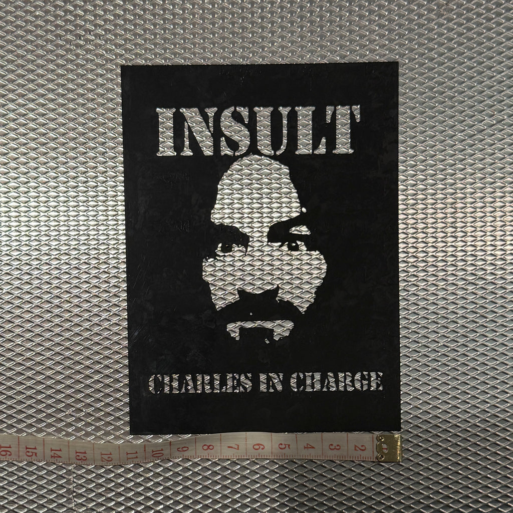 INSULT CHARLES IN CHARGE COVER STENCIL