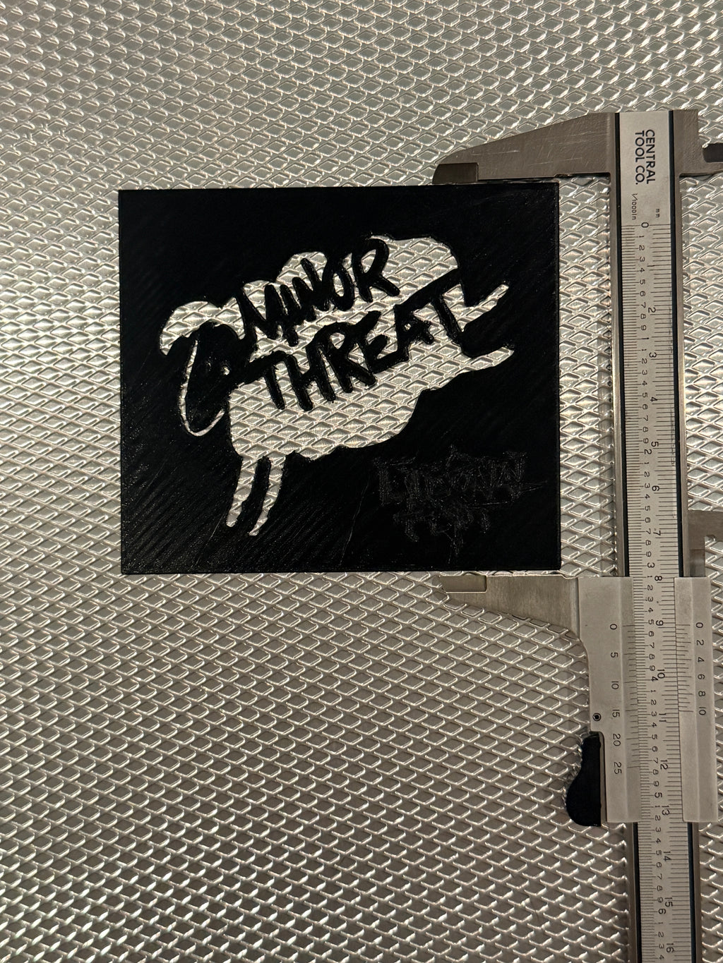 MINOR THREAT SHEEP LOGO STENCIL