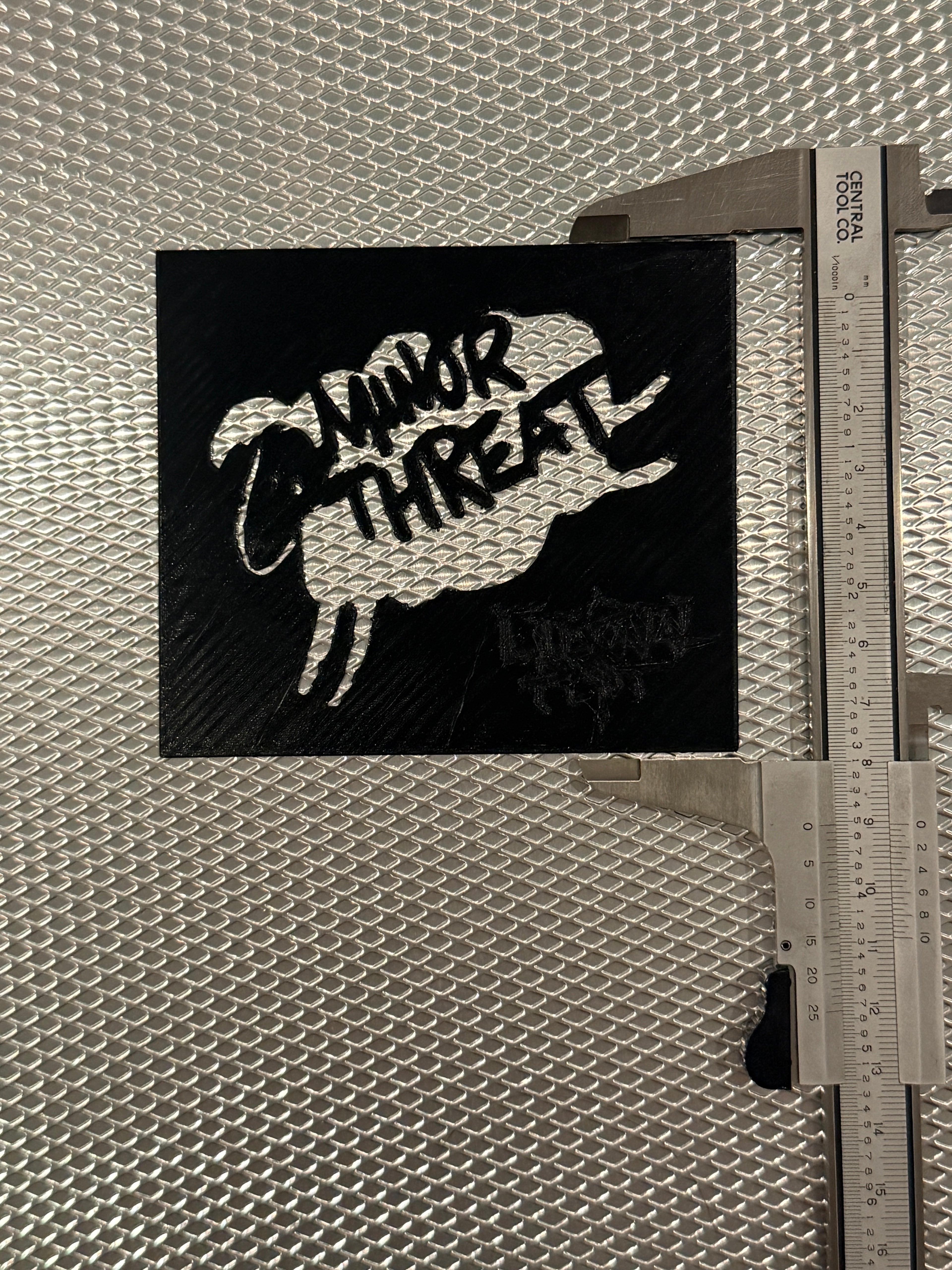 MINOR THREAT SHEEP LOGO STENCIL