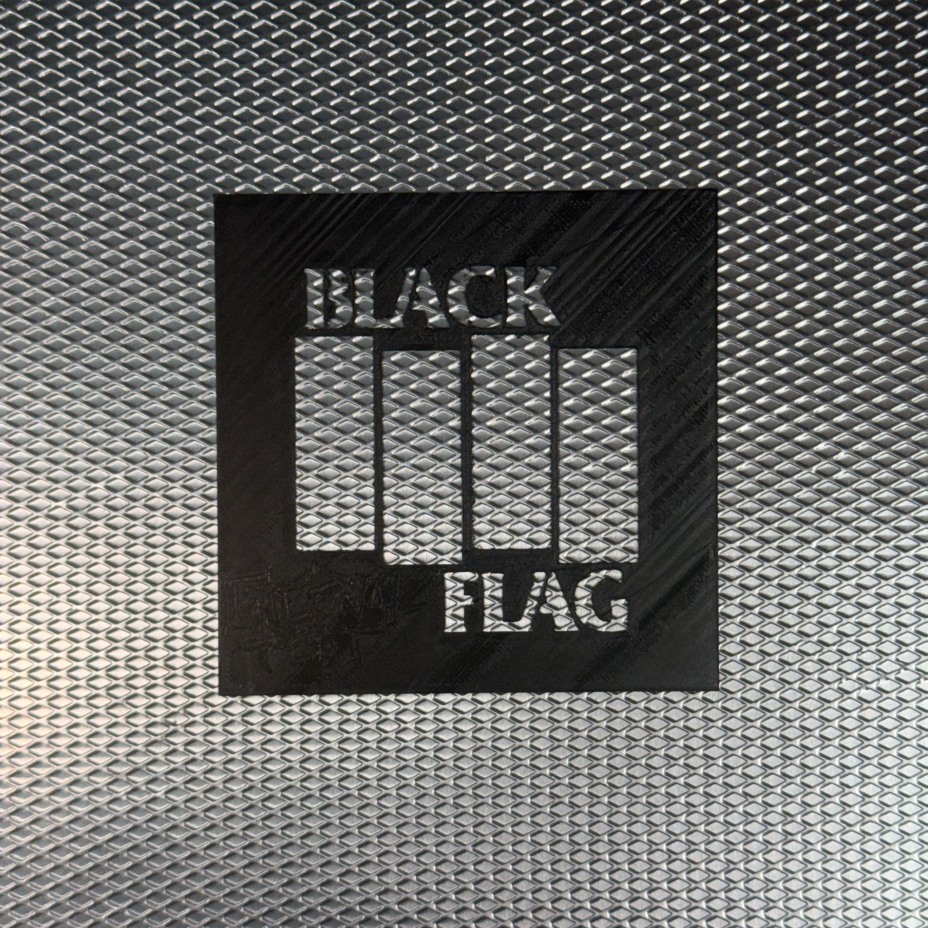 BLACK FLAG LOGO STENCIL