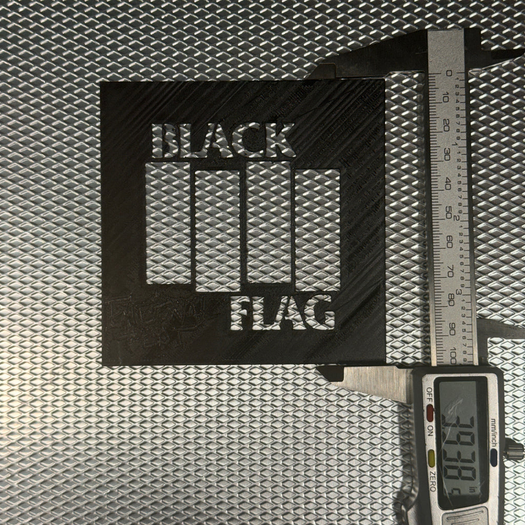 BLACK FLAG LOGO STENCIL