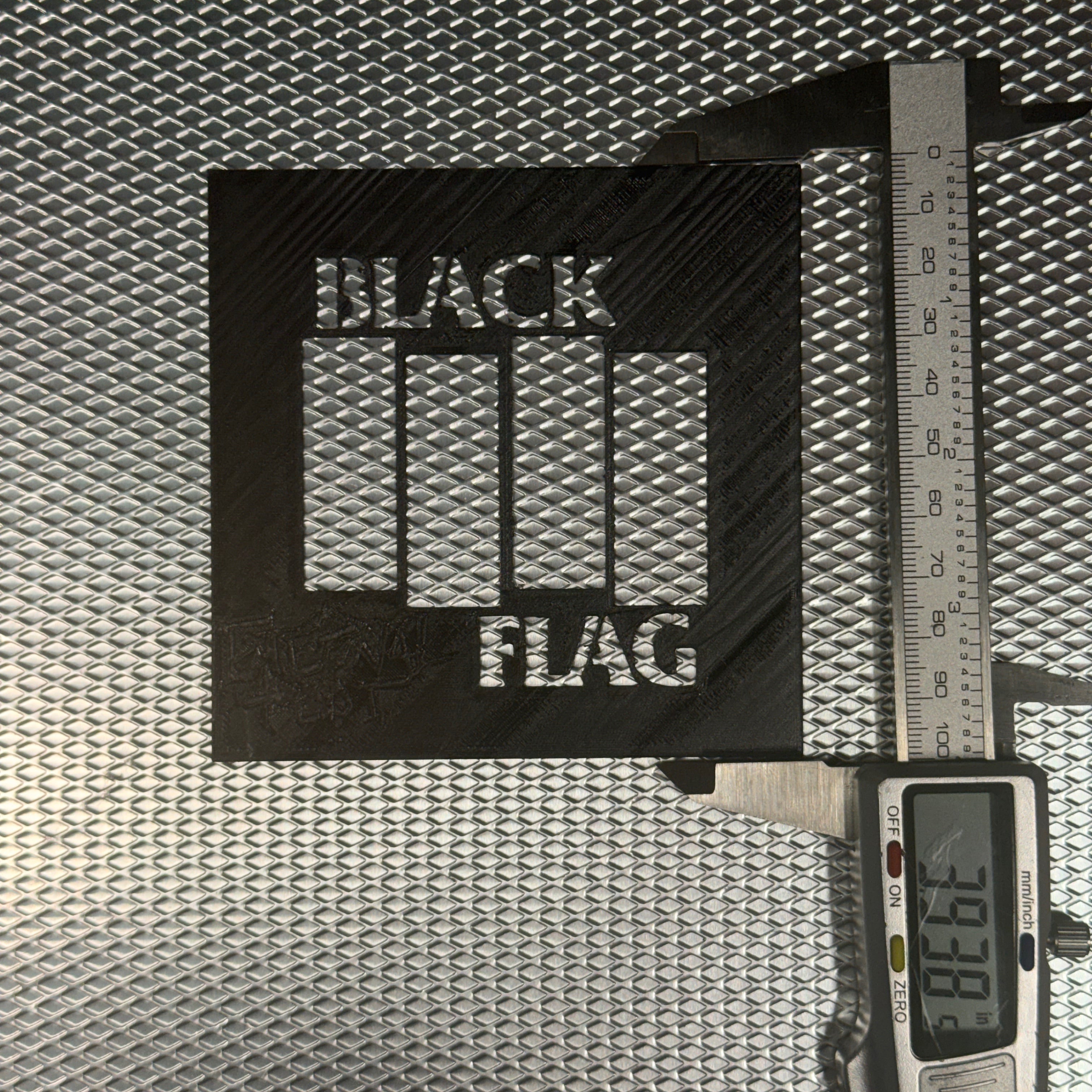 BLACK FLAG LOGO STENCIL