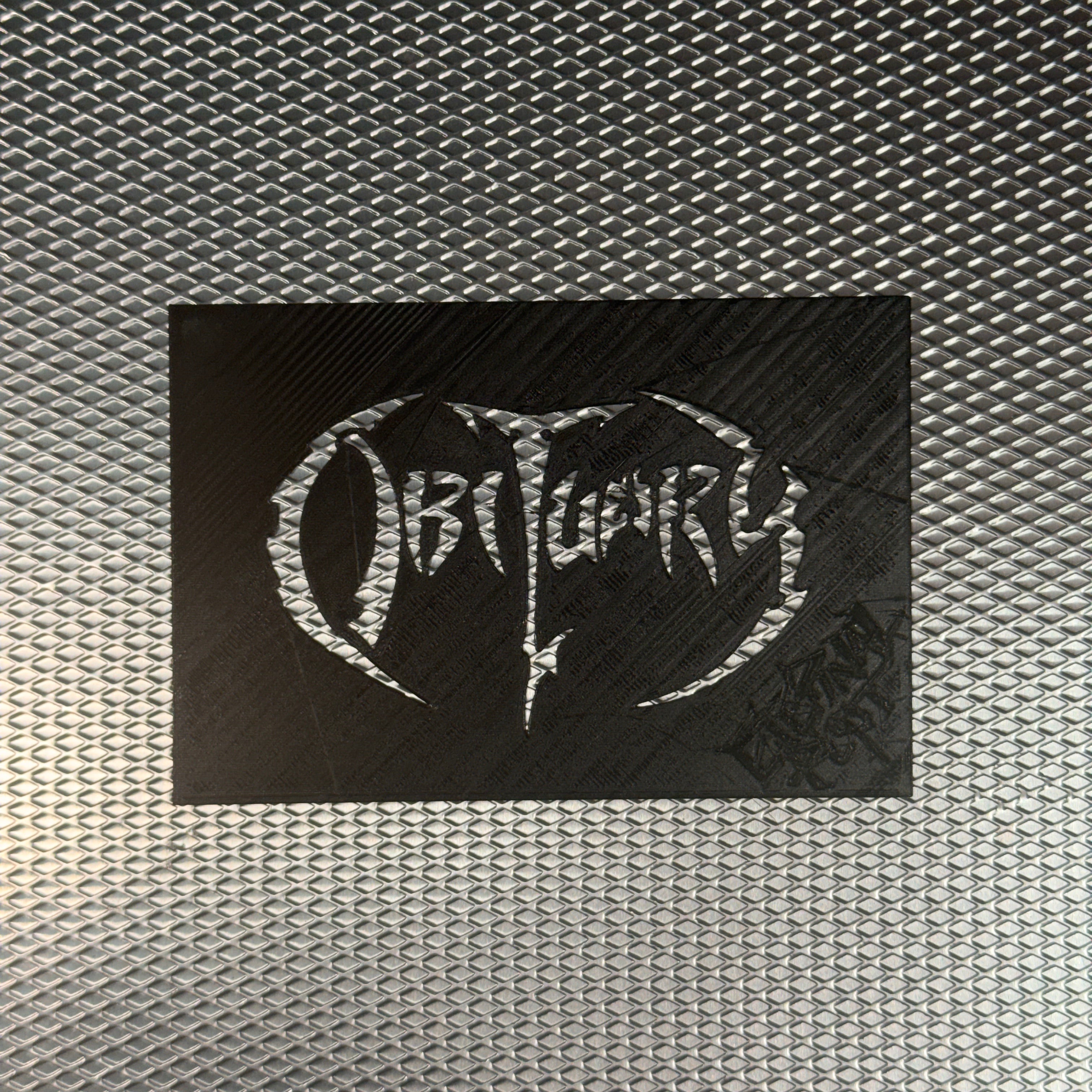 OBITUARY LOGO STENCIL