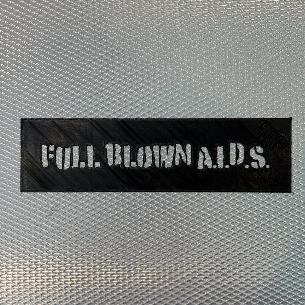 Full Blown AIDS Logo Stencil