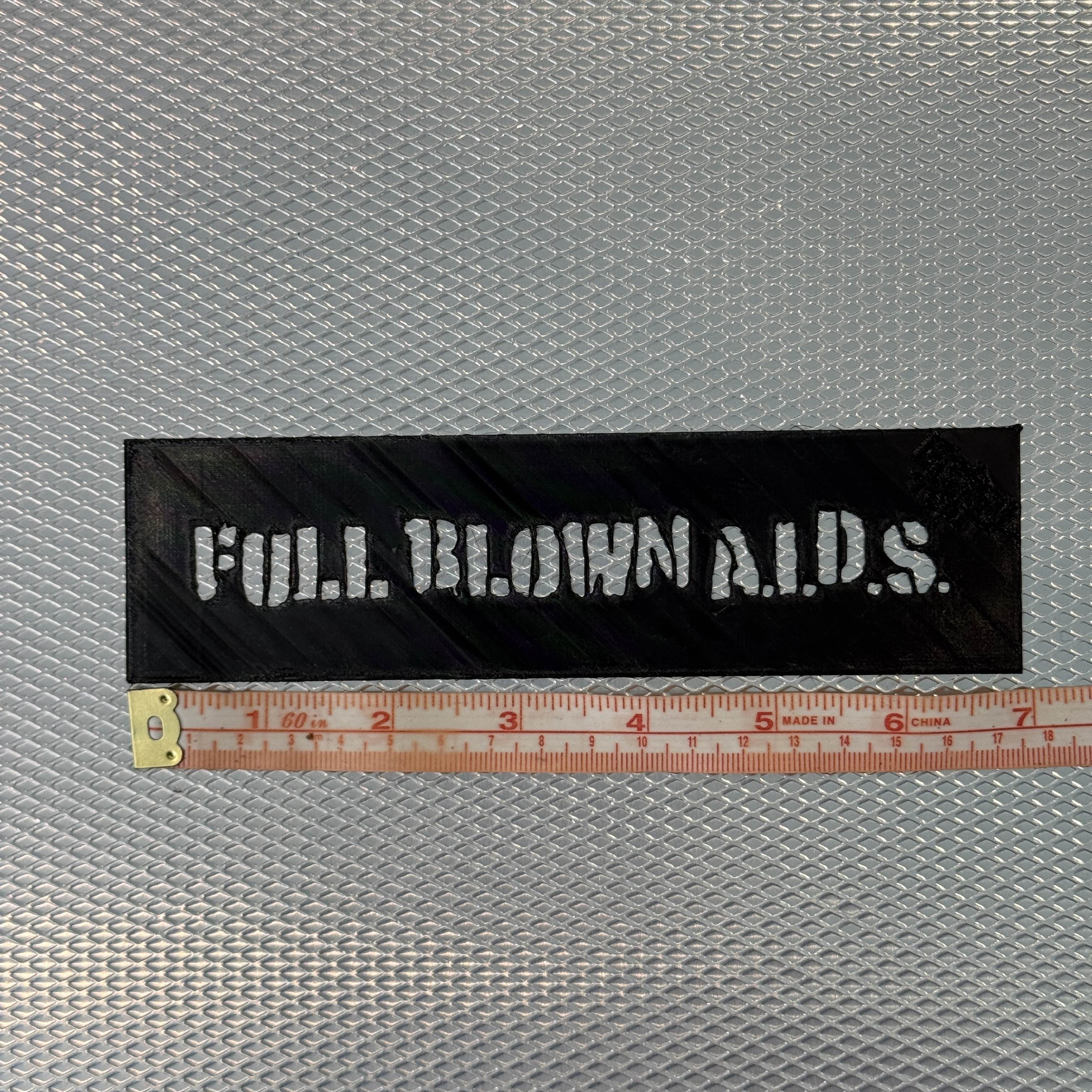 Full Blown AIDS Logo Stencil