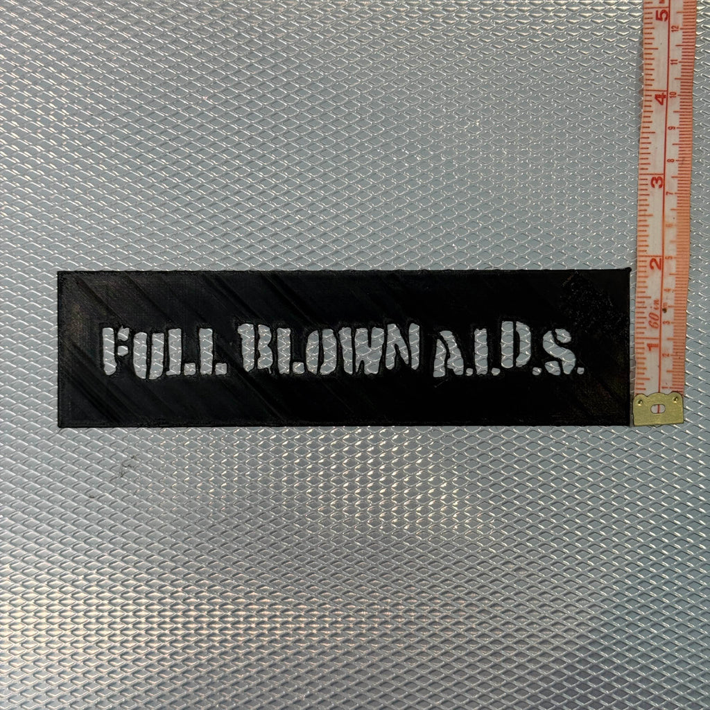 Full Blown AIDS Logo Stencil