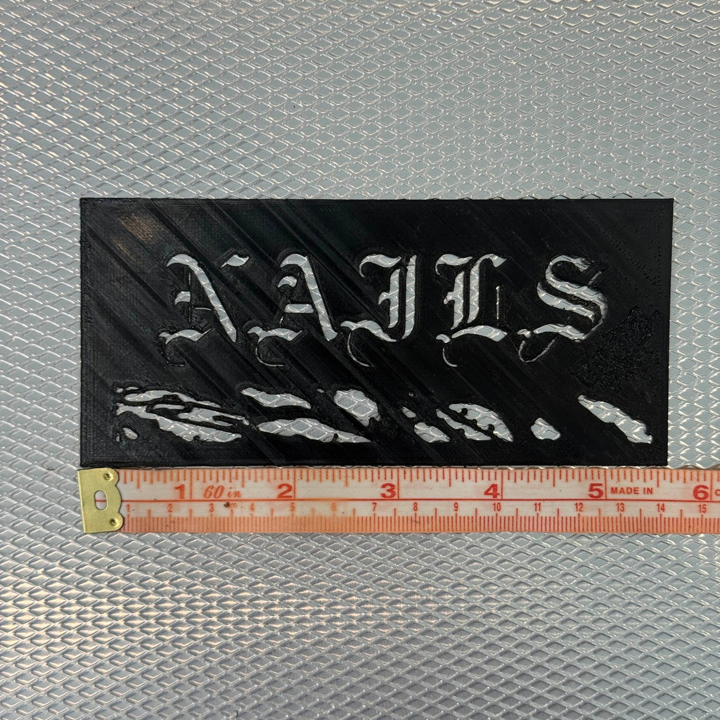 Nails Unsilent Death Stencil