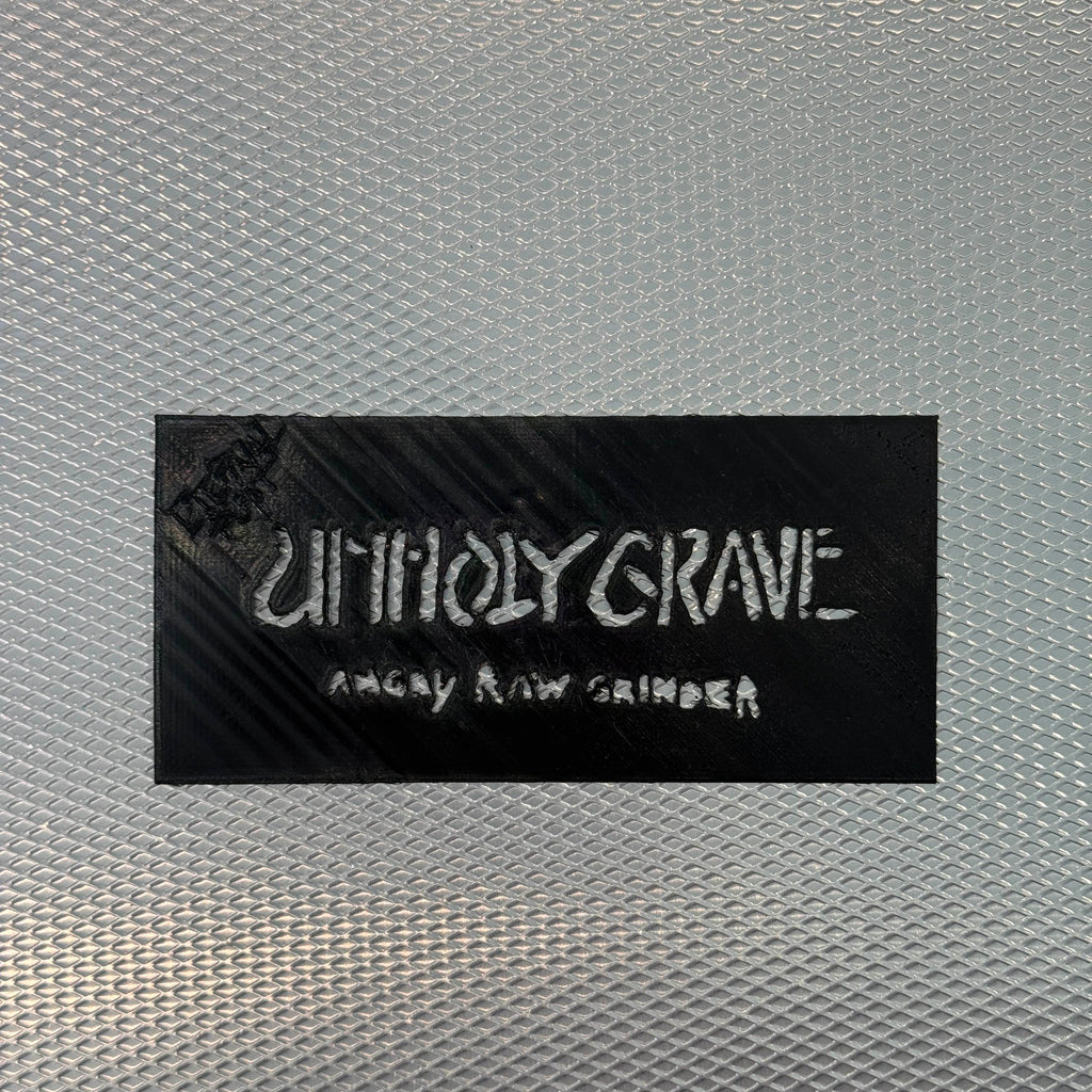Unholy Grave Angry Raw Grinder Stencil