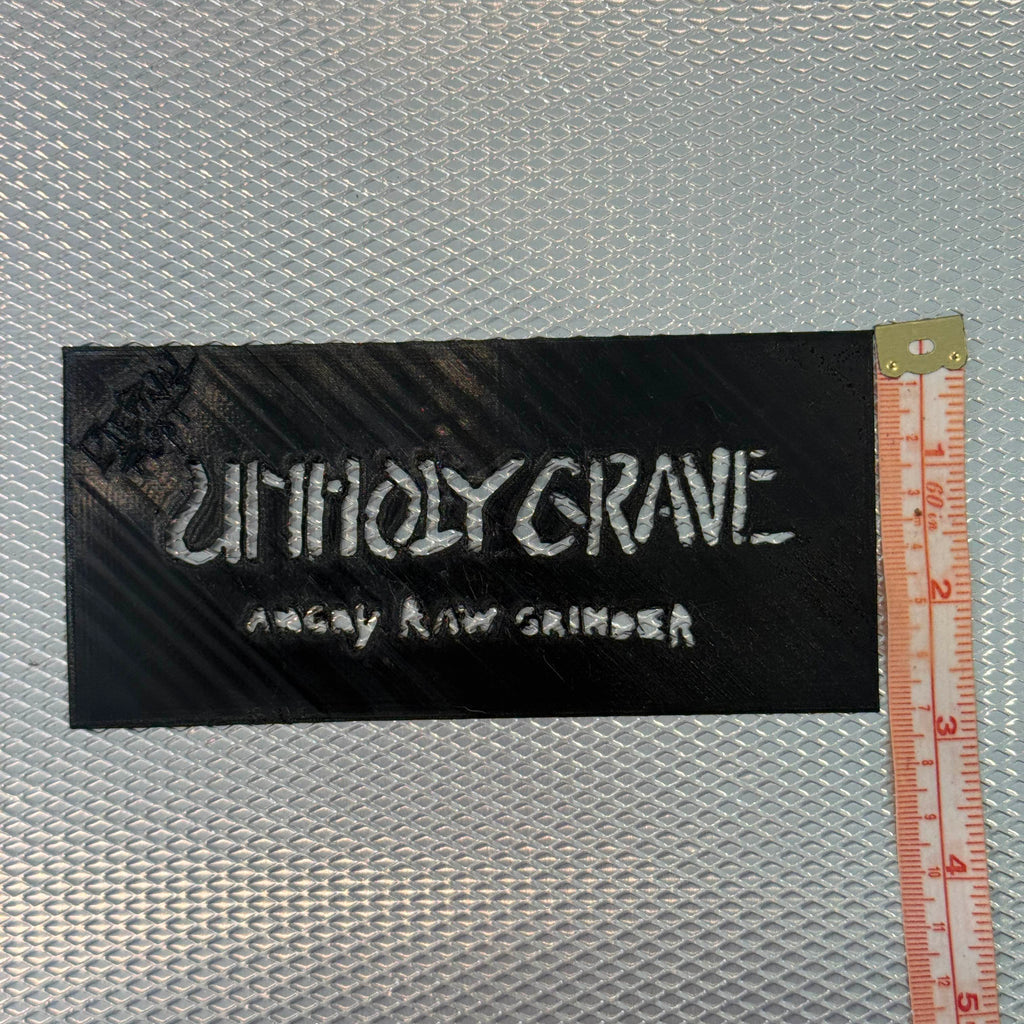 Unholy Grave Angry Raw Grinder Stencil