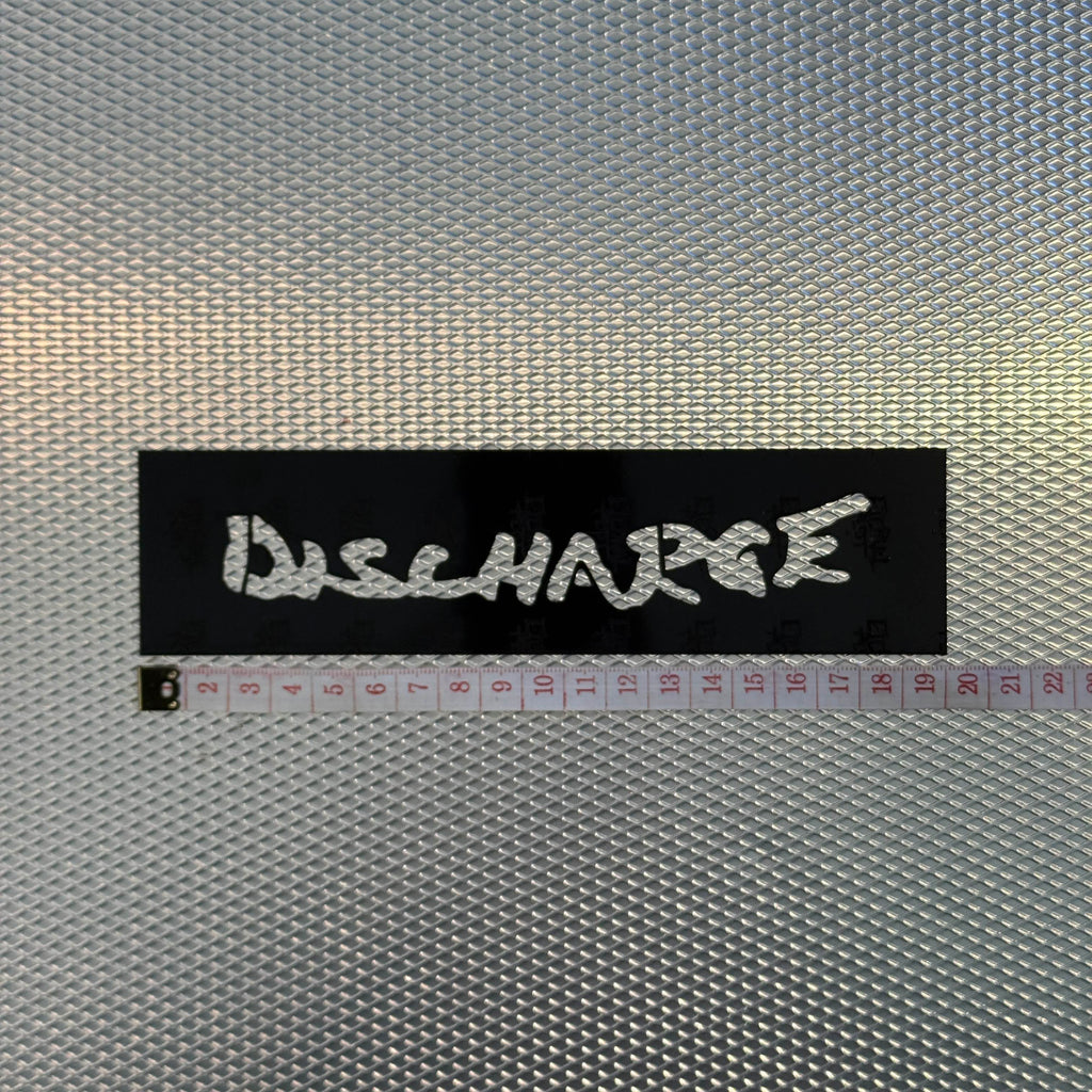 Discharge Band Logo Stencil