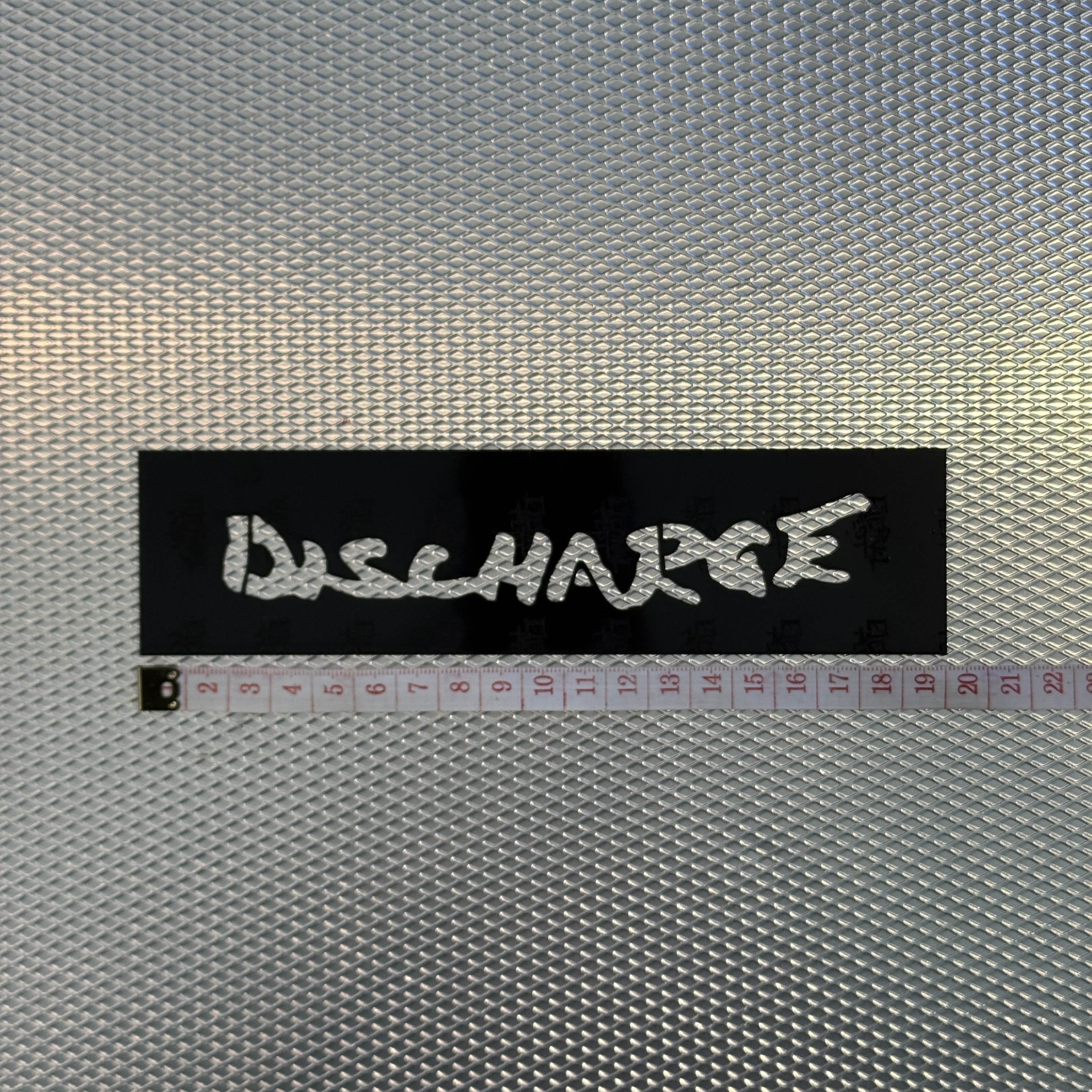 Discharge Band Logo Stencil
