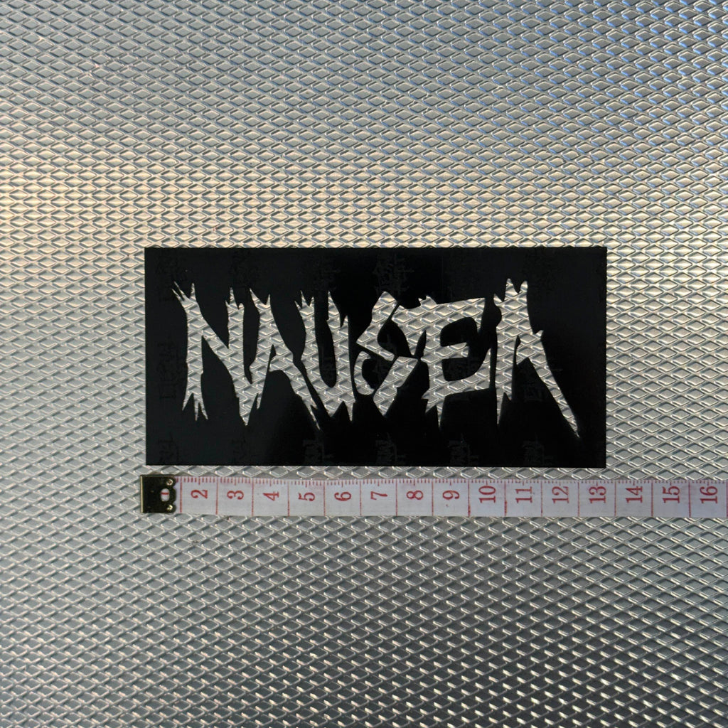 NAUSEA 1986 LOGO STENCIL