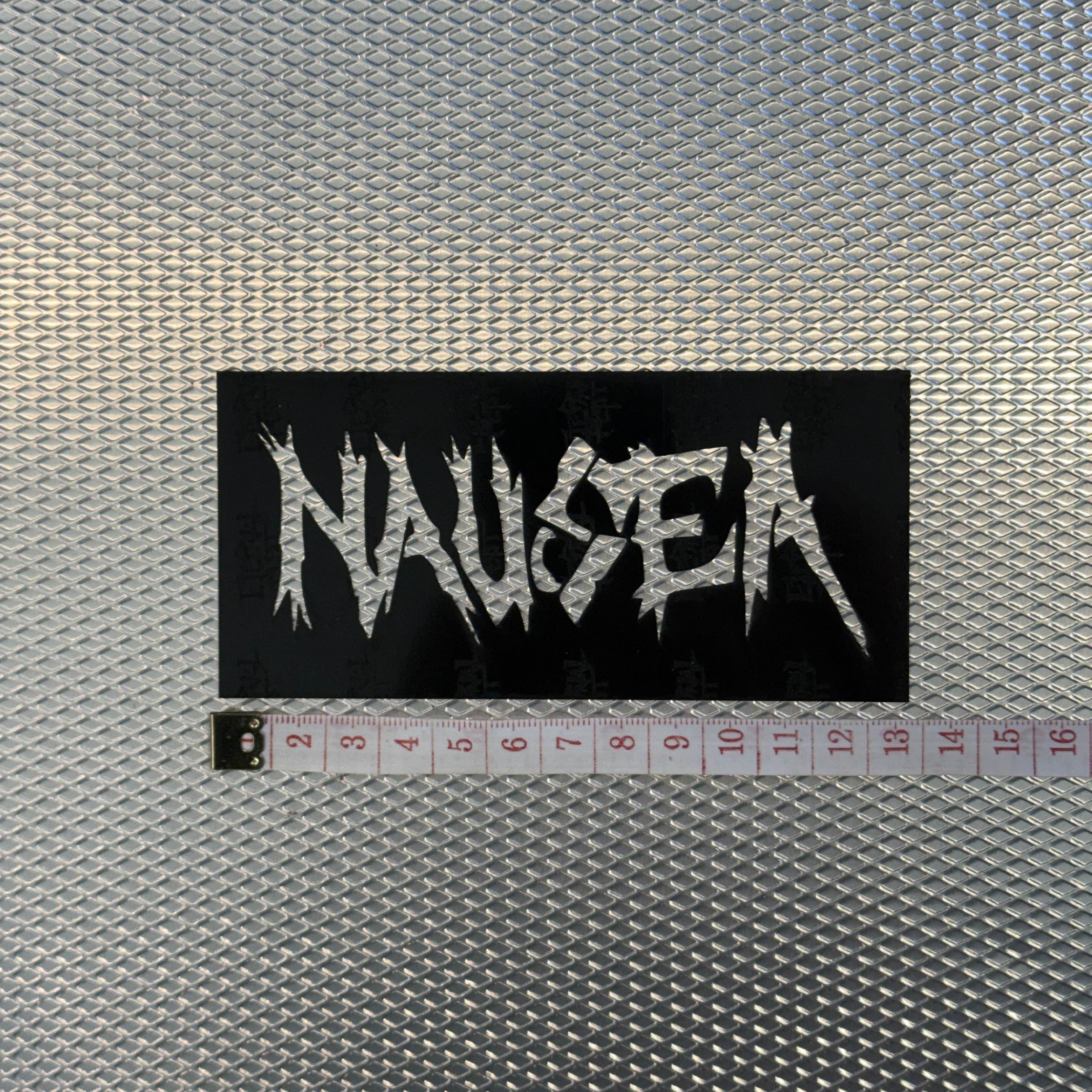 NAUSEA 1986 LOGO STENCIL