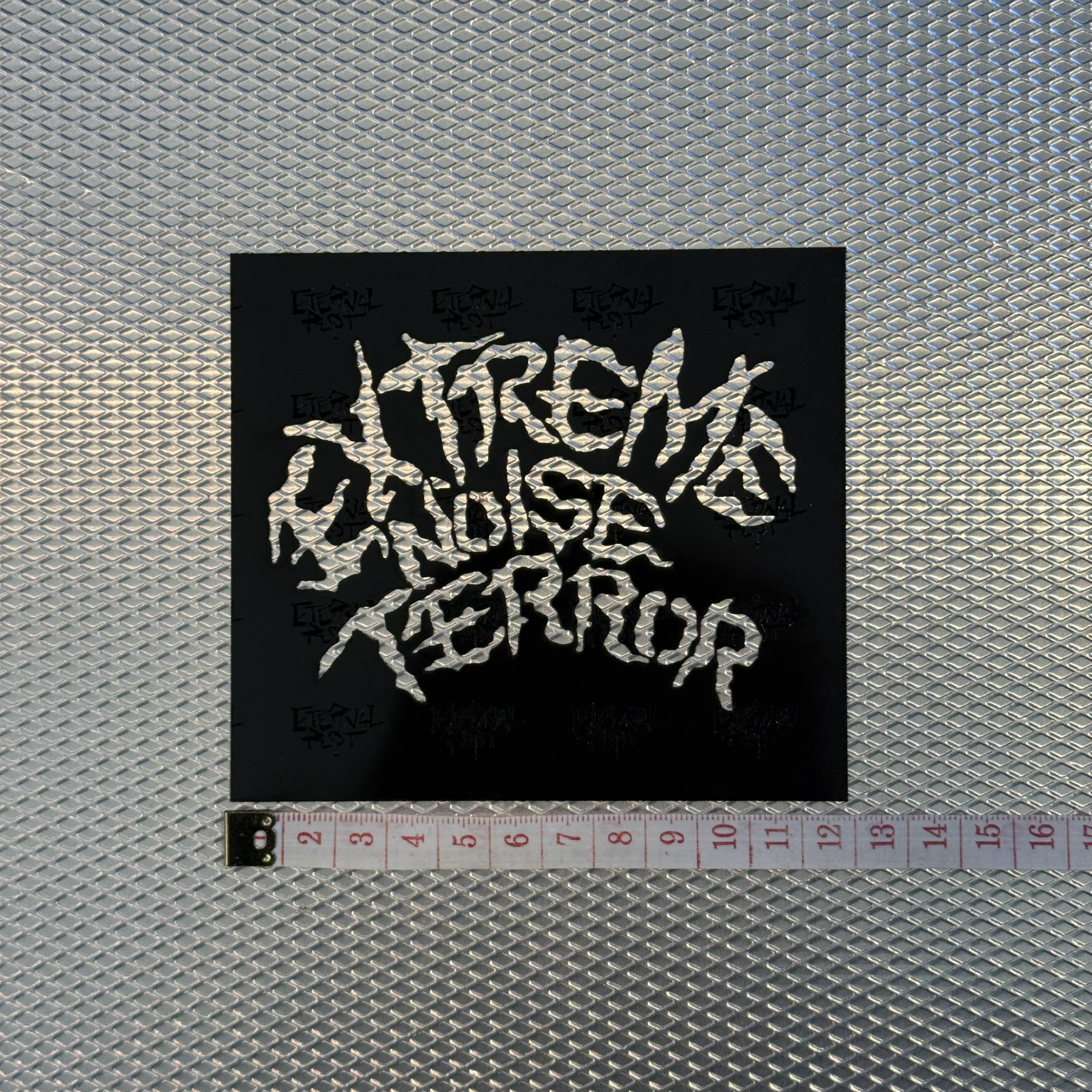 Extreme Noise Terror Band Logo Stencil