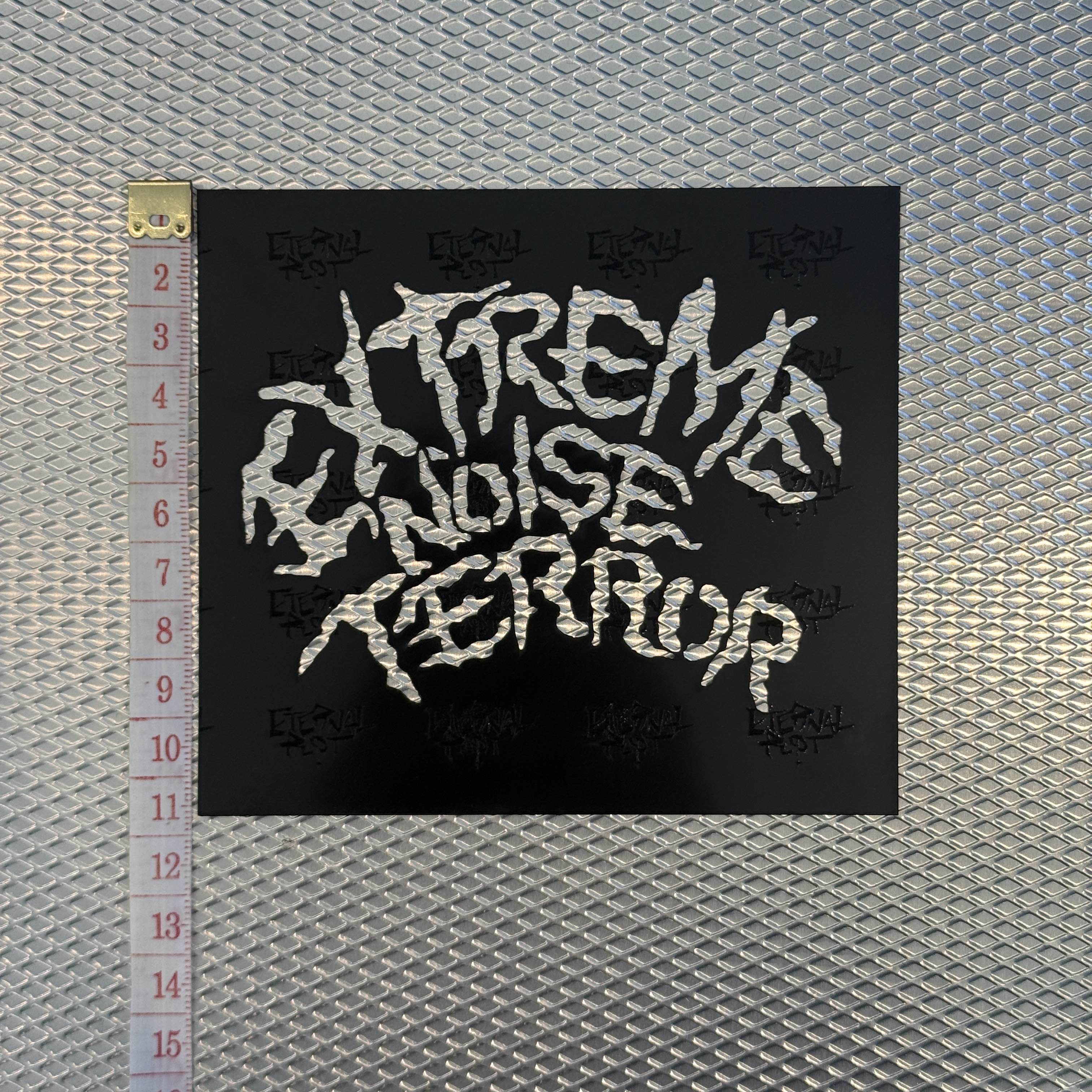 Extreme Noise Terror Band Logo Stencil