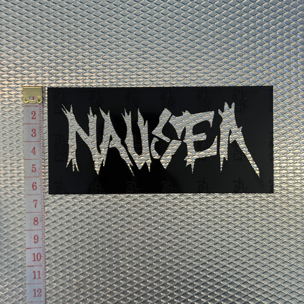 NAUSEA 1986 LOGO STENCIL