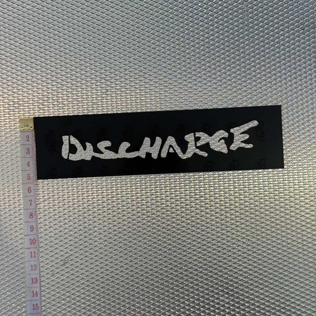 Discharge Band Logo Stencil