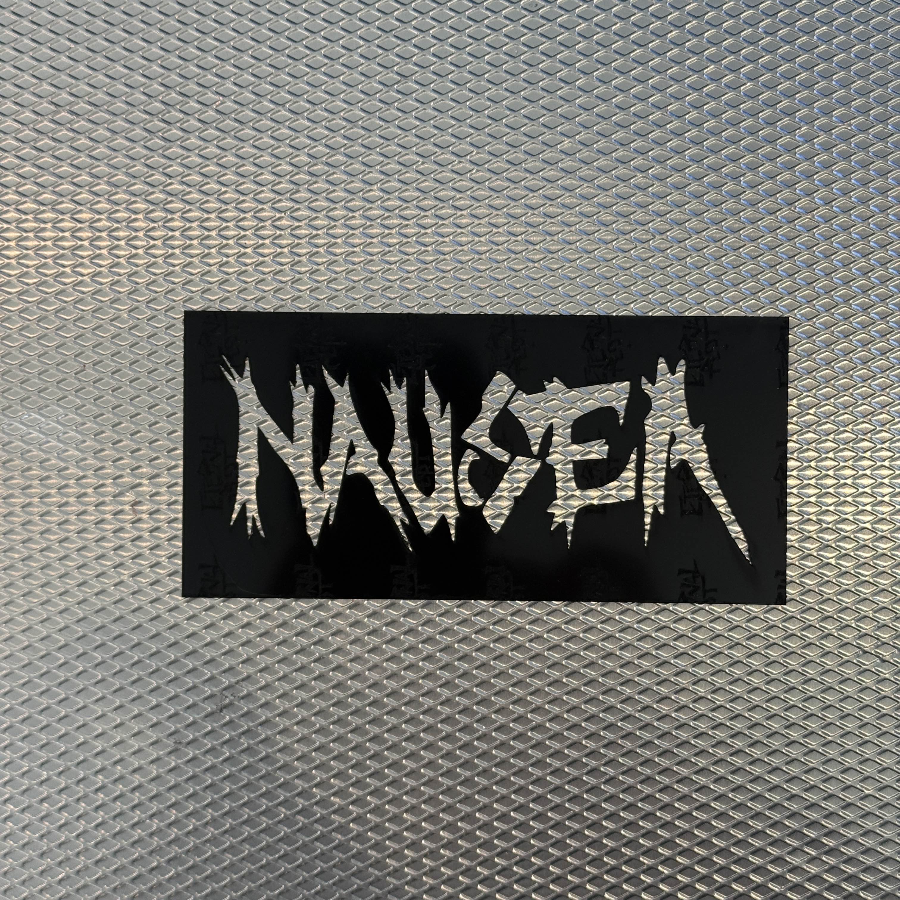 NAUSEA 1986 LOGO STENCIL
