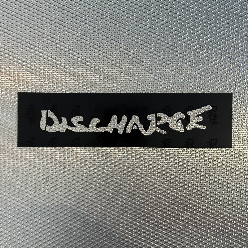 Discharge Band Logo Stencil