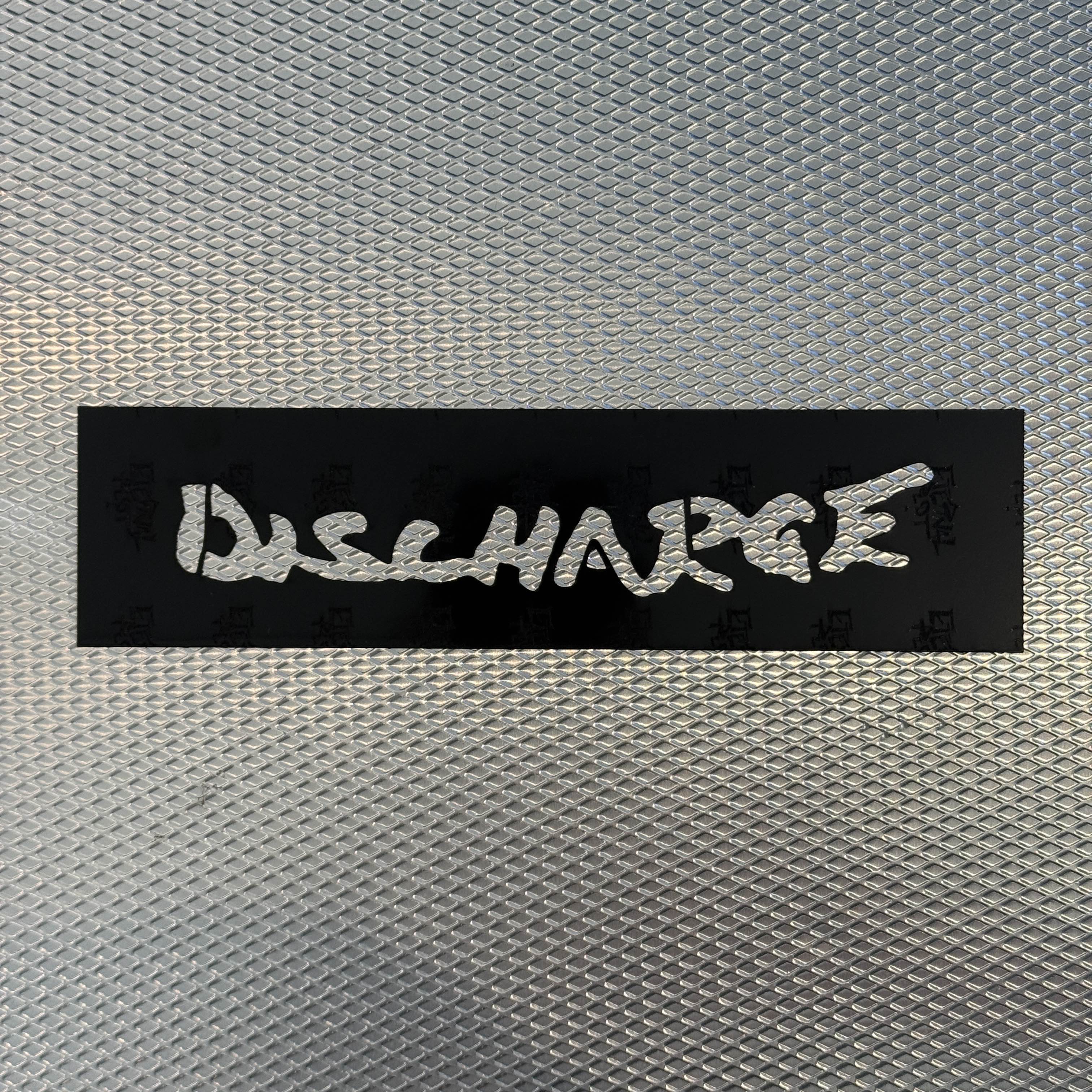 Discharge Band Logo Stencil