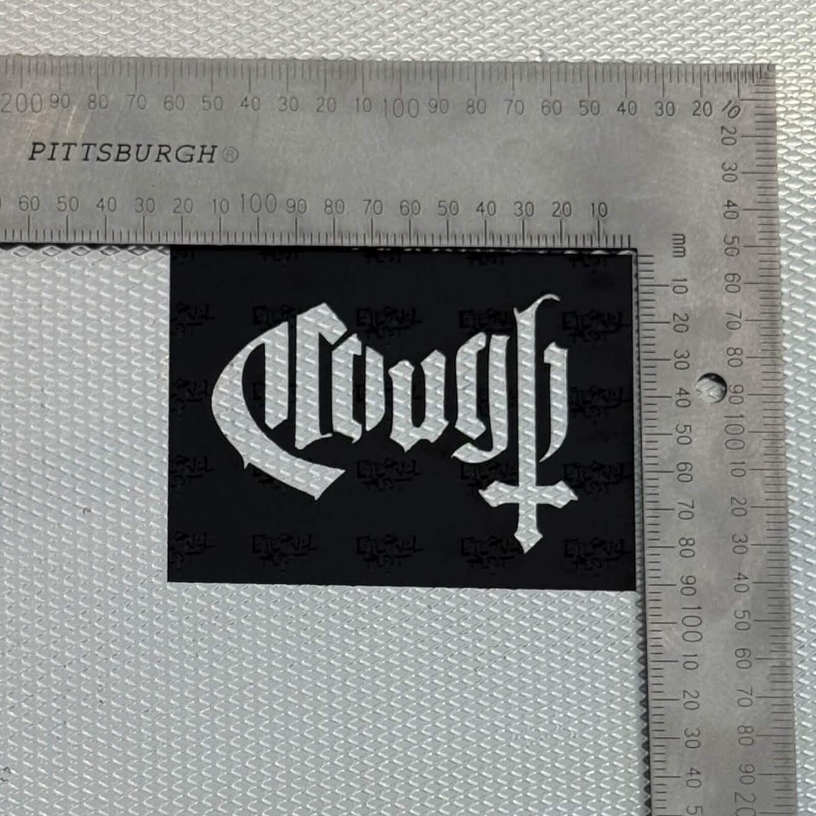 Cough Logo Stencil