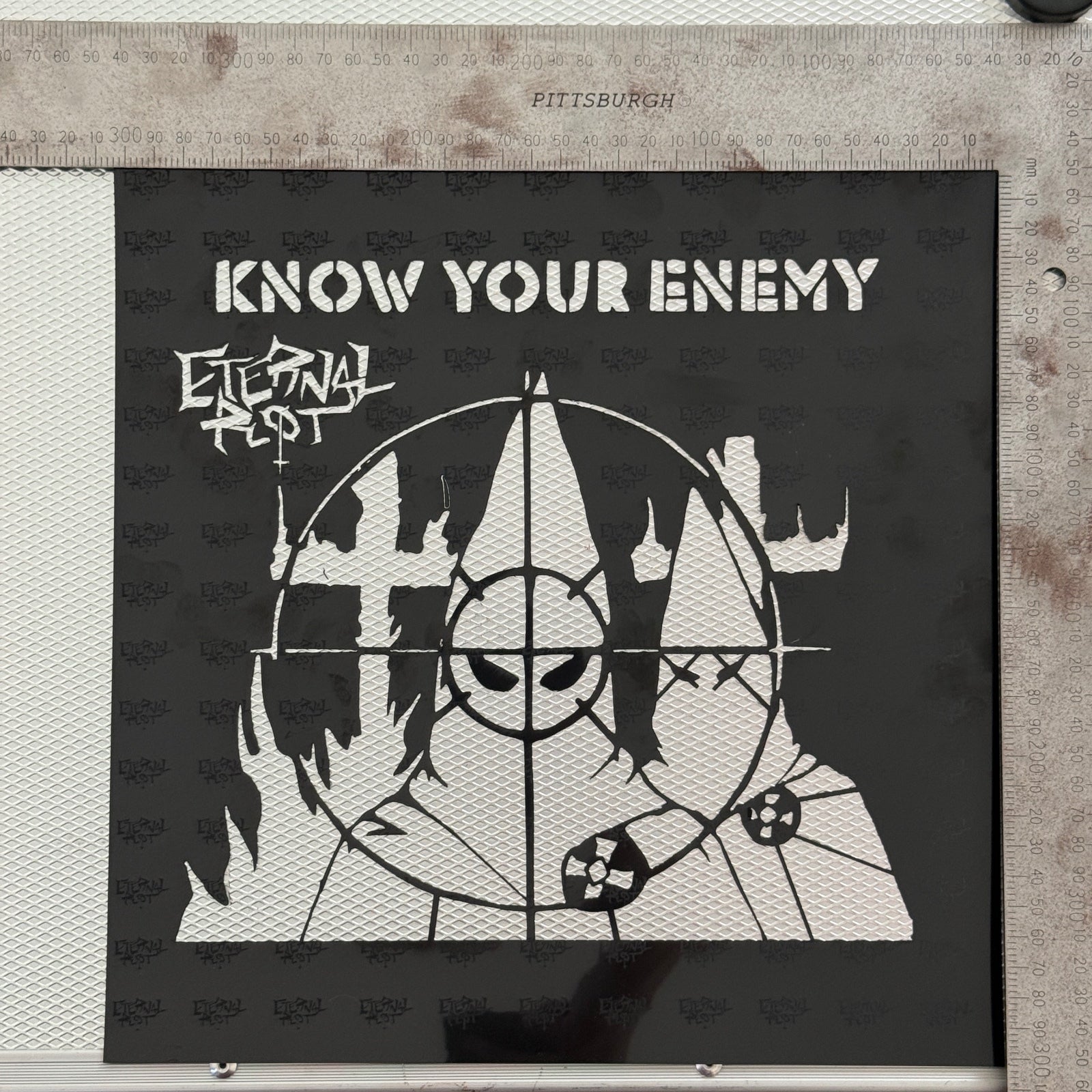 Know Your Enemy Anti KKK Stencil