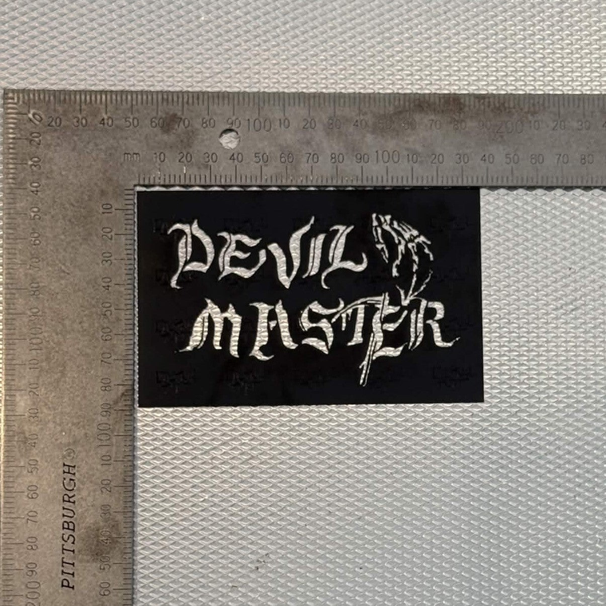Devil Master Logo Stencil