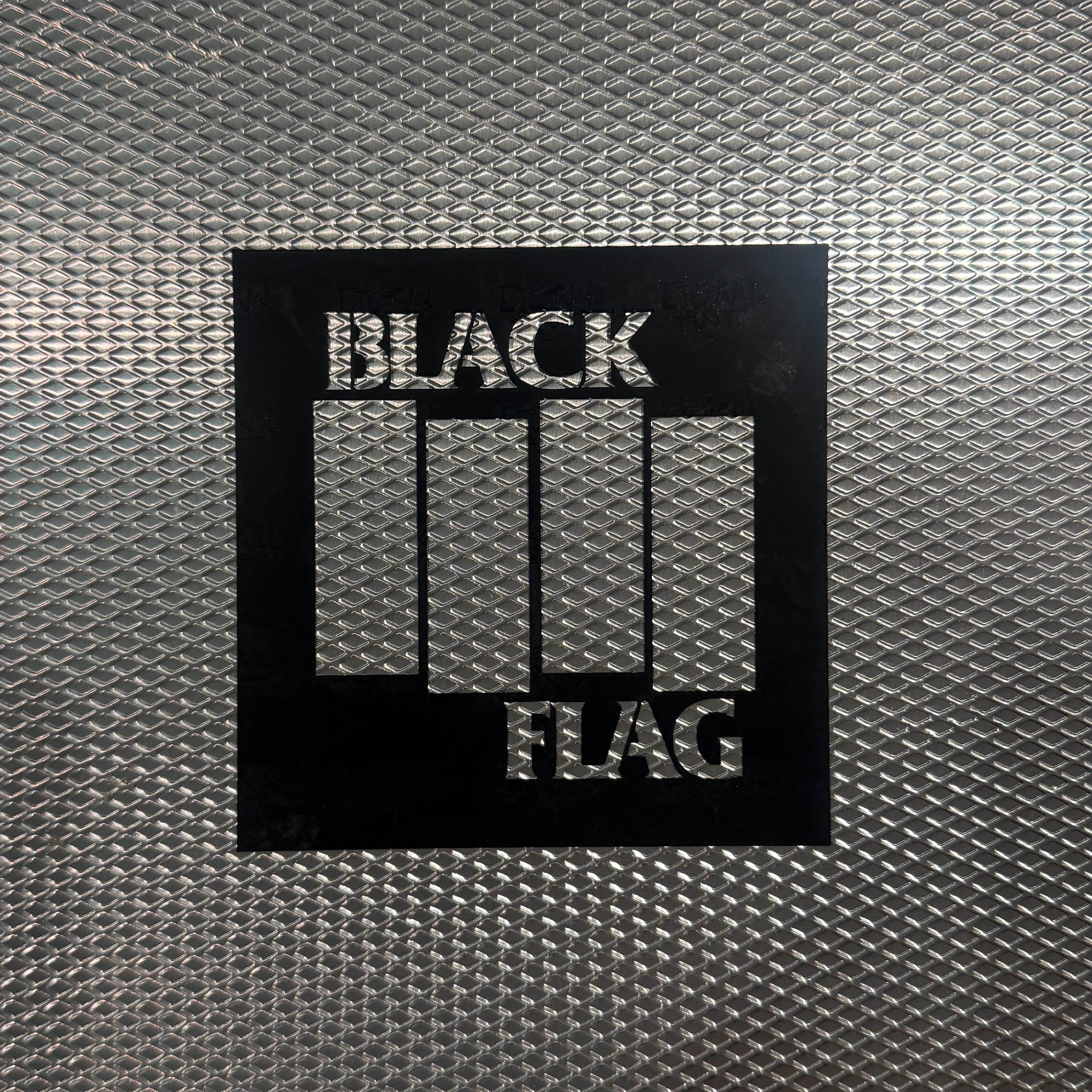 BLACK FLAG LOGO STENCIL